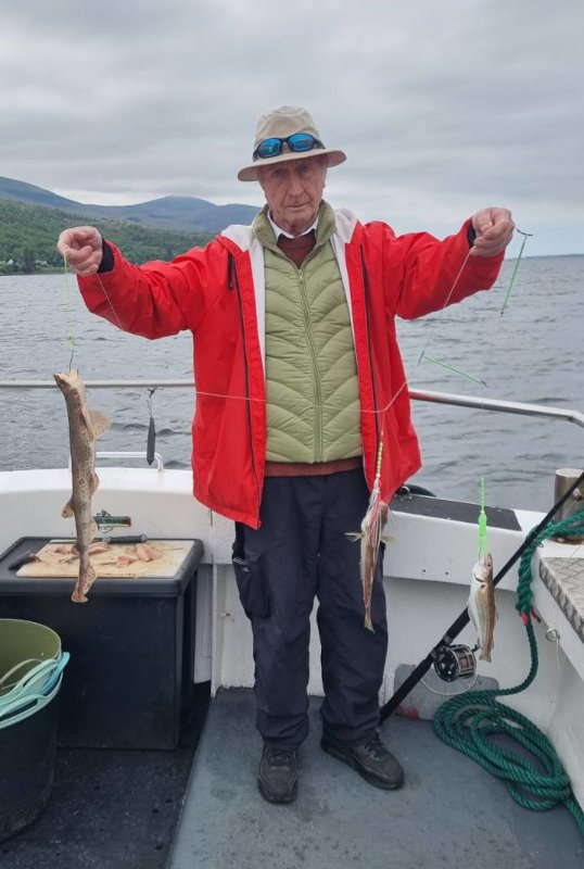 holding up the catch